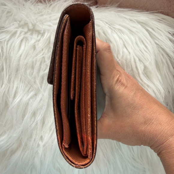 Authentic LOUIS VUITTON Brown Monogram Porte Tresor Etui Papiers Trifold Wallet - Picture 3 of 8